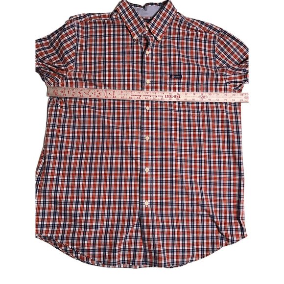 Chaps Large Long‎ Sleeve Navy & Orange Men’s Shirt Button Down Collar - Picture 4 of 8